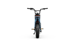 Back View of A-Spadz Cavet Air Motorcycle on a white background