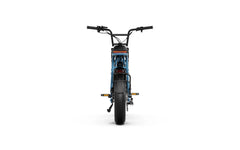 Back View of A-Spadz Cavet Air Motorcycle on a white background