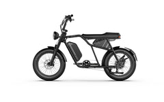 Black A-Spadz Cavet Air Electric Bicycle on a white background - Pogo Cycles