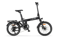 Black - Cyrusher Sonder Folding Electric Bike branding on a white background