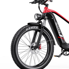 DUOTTS F26 Lite Electric Bike with Kenda tires on a white background