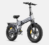 Gray Engwe EP-2 Boost Electric Bike with chunky tires on a white background