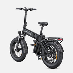 Black Engwe Engine Pro 3.0 Boost Folding Electric Bicycle on a white background