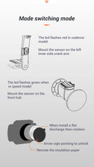 Magene S3+ Speed Cadence Sensor ANT Bluetooth Computer Speedmeter Dual Sensor Bike Accessories Compatible with WahooOnelap Zwift