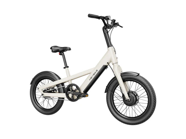 White Heybike EC Compact City Electric Bicycle on a white background