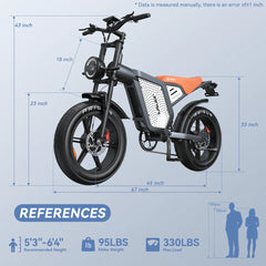 JANSNO X60 Dual Motor Electric Bike