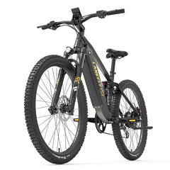 LANKELEISI RX600PRO Mountain Electric Bike in black on a white background