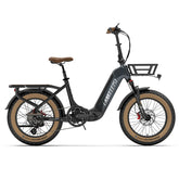 Black LANKELEISI GOLF-X with brown tires on a white background