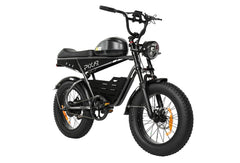 Black Pixar Super V electric bike with 'PIXAR' branding on a white background