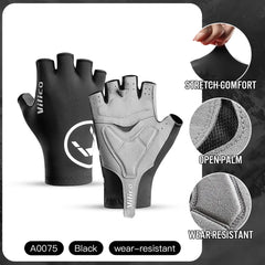 Breaking Wind Cycling Half Finger Gloves Anti-slip Bicycle Mittens Racing Road Bike Glove MTB Biciclet Guantes