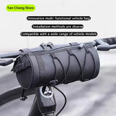 Multi-Functional Portable Cycling Bag Front Frame Bicycle Storage Bag Road Bike Organizer Oxford Fabric Black Bag