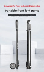 ESLNF Portable High-pressure 300psi Bike Air Pump with Gauge for Fork & Rear Suspension Shock Absorber Mountain Bicycle