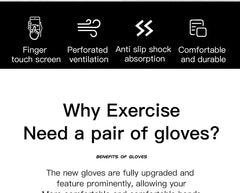 A Pair Of All-finger Gloves Breathable Shock-proof Touch-screen Bike Gloves Spring And Summer Mountain Bike Road Riding Gloves