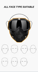 Outdoor Sport Windproof Mask Goggle HD Motorcycle Glasses Snowboard Eyewear Riding Motocross Summer UV Protection Sunglasses