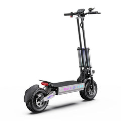 Electric scooter with visible branding on a white background