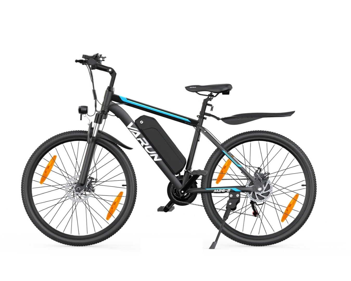 VARUN M26-2 Electric Bike in black with visible branding on a white background