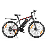 VARUN M26-2 electric bicycle in black with red accents on a white background