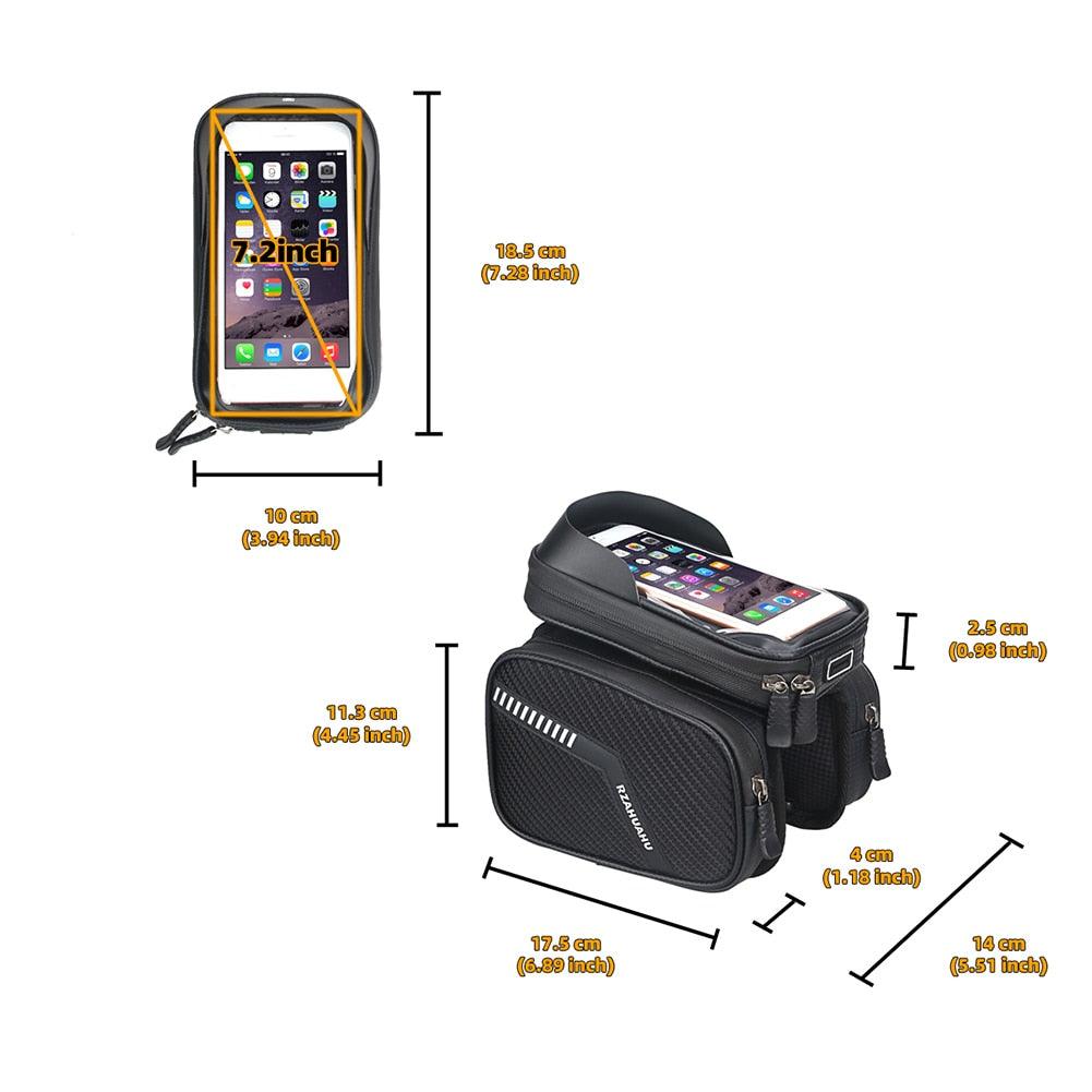 7 Inch Phone Bike Front Frame Bag - Pogo Cycles