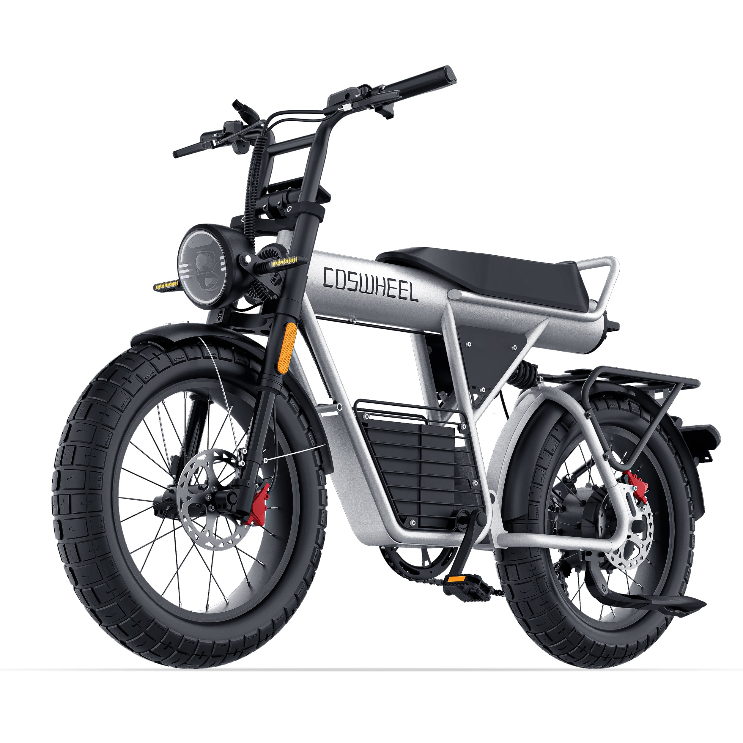 Coswheel CT20 2.0 Cargo Electric Bike with left view on a white background