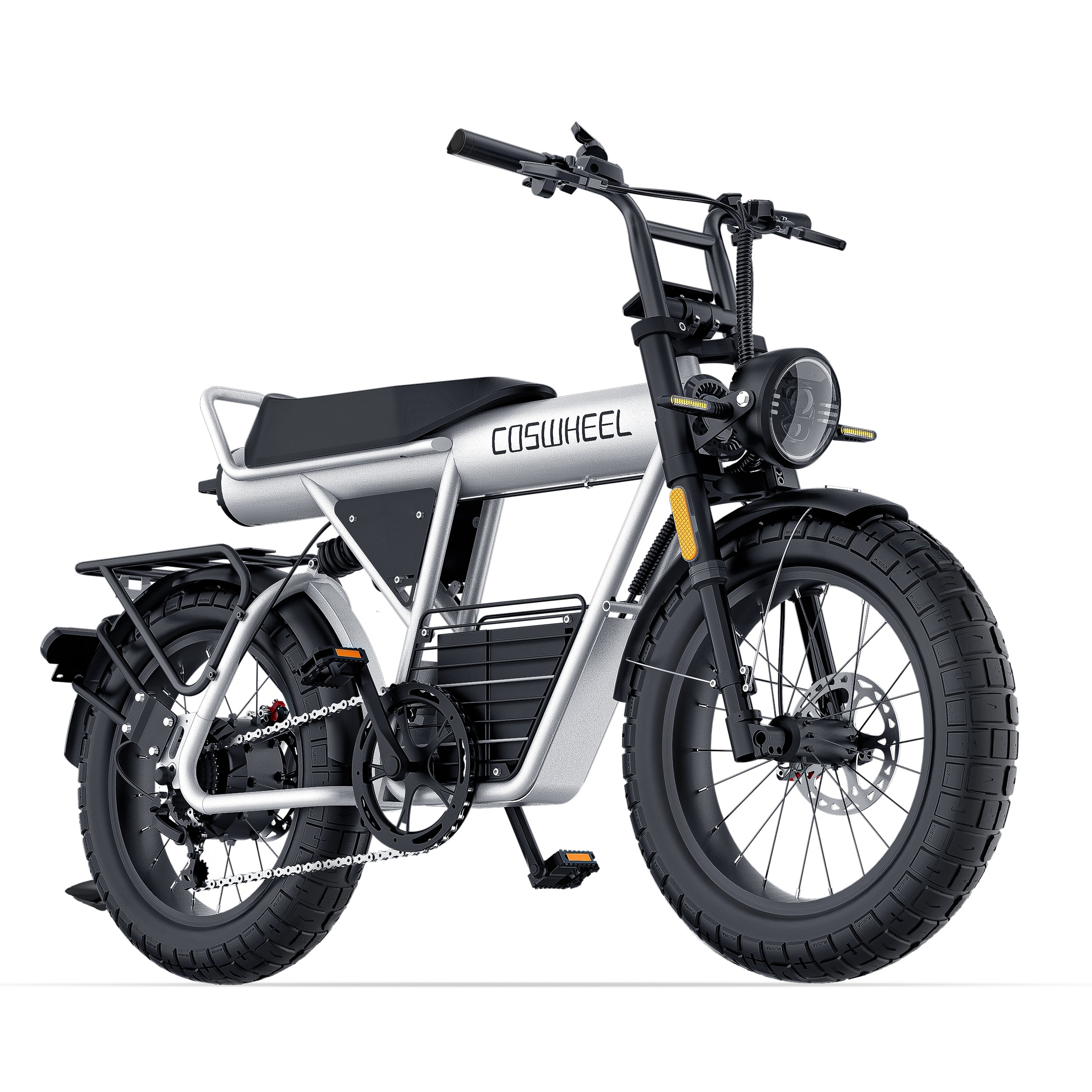 Coswheel CT20 2.0 Cargo Electric Bike with right side view on a white background