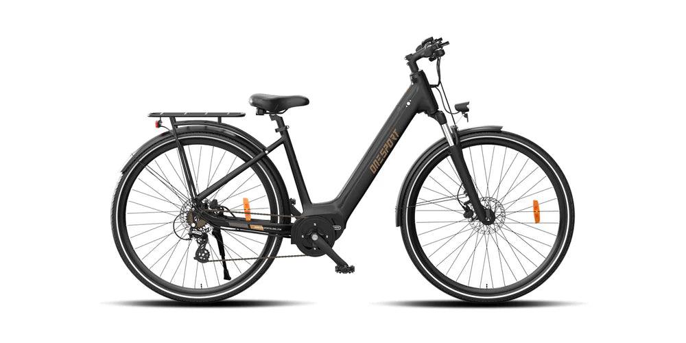 Black - OneSport OT07 Commuter E-bike - Pogo Cycles