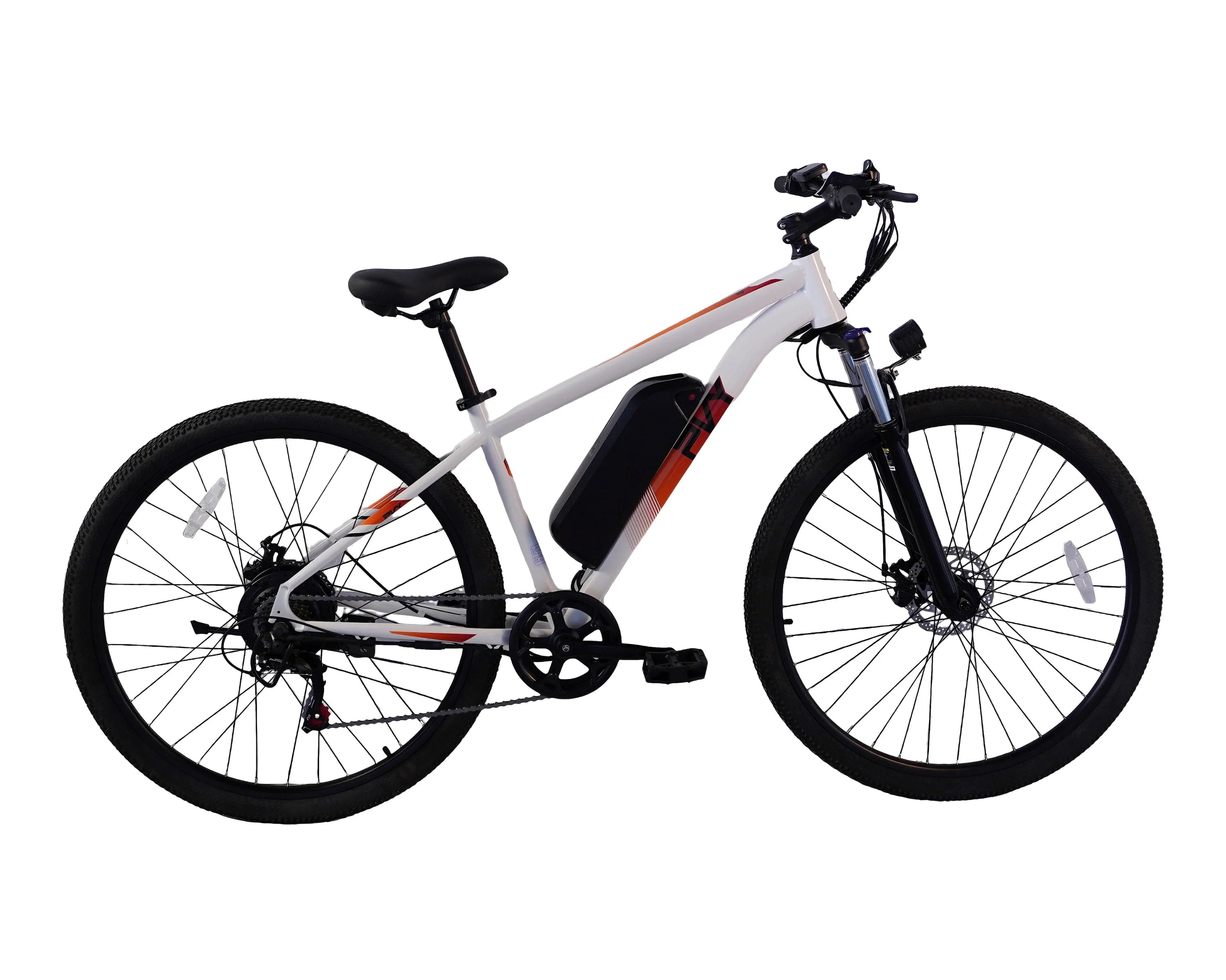White PVY M29 Commuter Electric Bike on a white background