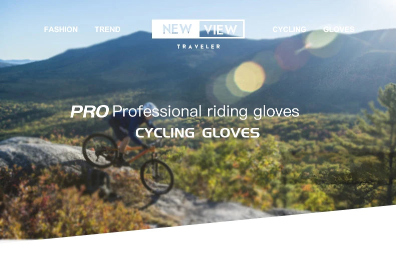 A Pair Of All-finger Gloves Breathable Shock-proof Touch-screen Bike Gloves Spring And Summer Mountain Bike Road Riding Gloves