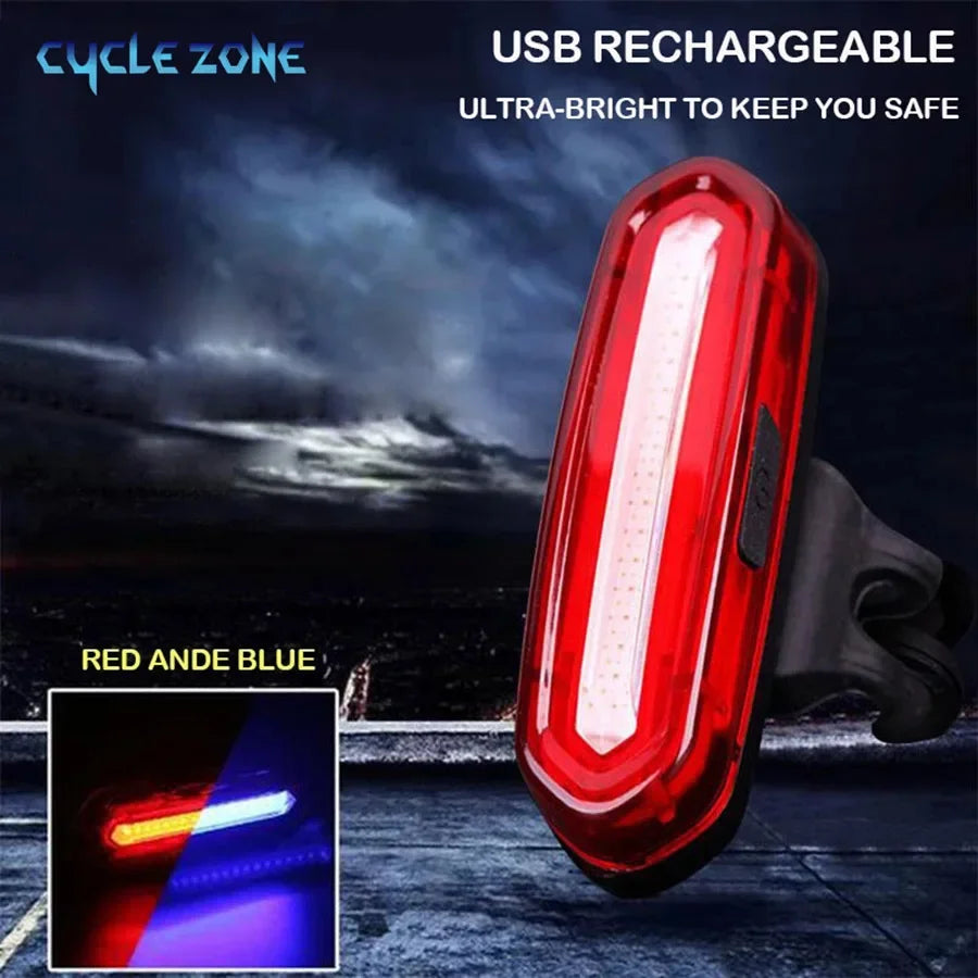 Bicycle Taillight MTB Red Light Bike Rear Light Cycling Warming Safety Lamp USB Rechargeable Led Bike Light Bike Accessories