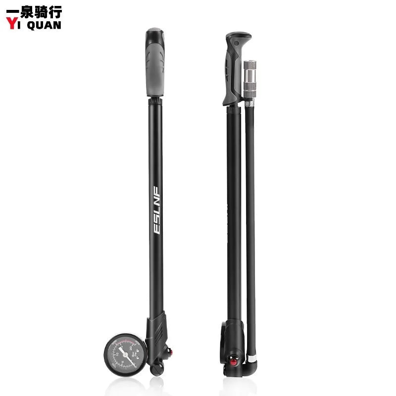 ESLNF Portable High-pressure 300psi Bike Air Pump with Gauge for Fork & Rear Suspension Shock Absorber Mountain Bicycle