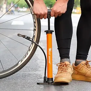 WEST BIKING 160PSI High Pressure Pump Schrader Presta MTB Bicycle Floor Pump Cycling Air Pump Tire Ball Motorcycle Car Inflator