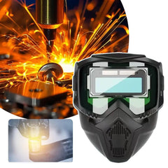 Head-Mounted Automatic Light-Changing Welding Helmet Detachable Adjustable Band Split Type Breathable Mask