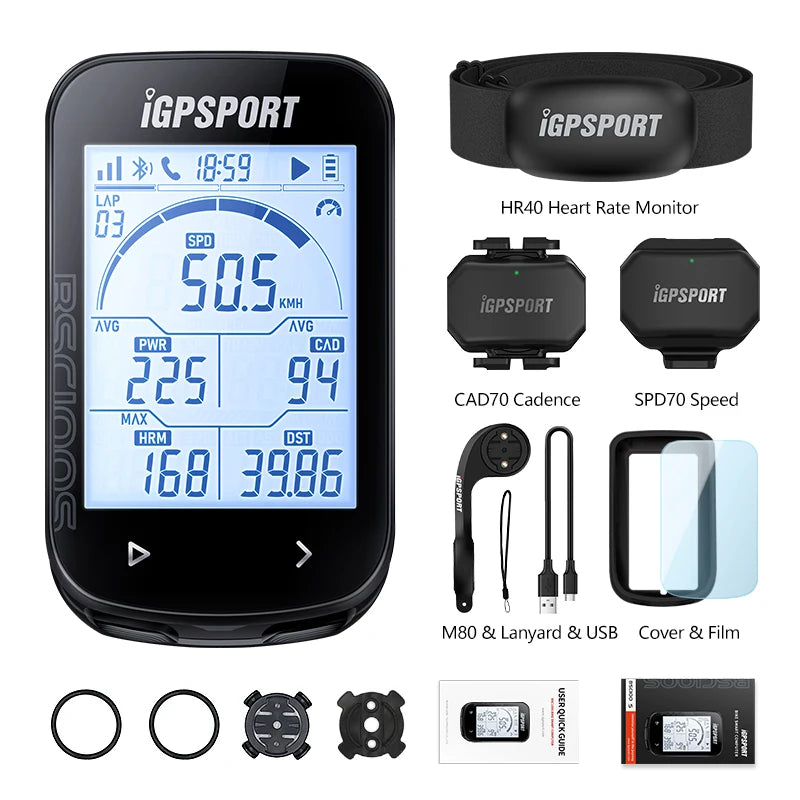 iGPSPORT BSC100S GPS Odometer Cycling Bike Computer Sensors Cycl Speedomet Riding Cycling Speedometer 2.6‘’ large screen