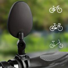 Bicycle Handlebar Rear View Mirror | 360° Rotatable Adjustable, Wide Vision Cycling Accessory for Road/Mountain Bikes