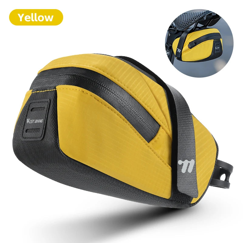 WEST BIKING Bicycle Tail Bag Mini Portable Saddle Bag Waterproof Cycling Seat Tail Bag Tools Storage Pouch Road Bike Accessories