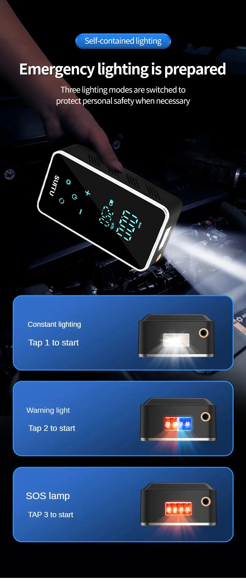 Wireless Air Pump 150psi Touch Screen Portable Electric Tire Inflator For Car Bicycle Motorcycle Mini Air Compressor Injector