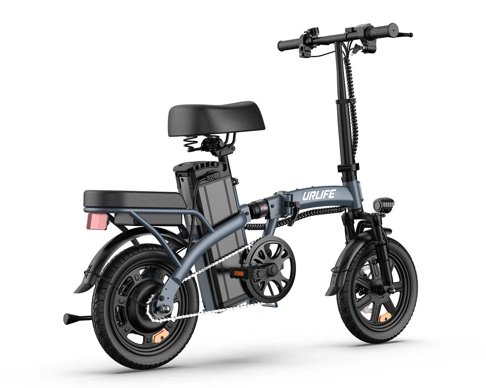 URLIFE F1L Compact Folding Electric Bike on a white background - Pogo Cycles, Ireland