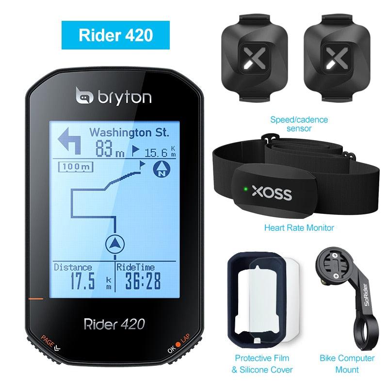 Bryton Rider420 420 420E Rider320 320 320E GPS Bike Computer Bicycle Japanese Italian German Portuguese Spanish Cycling Odometer - Pogo Cycles