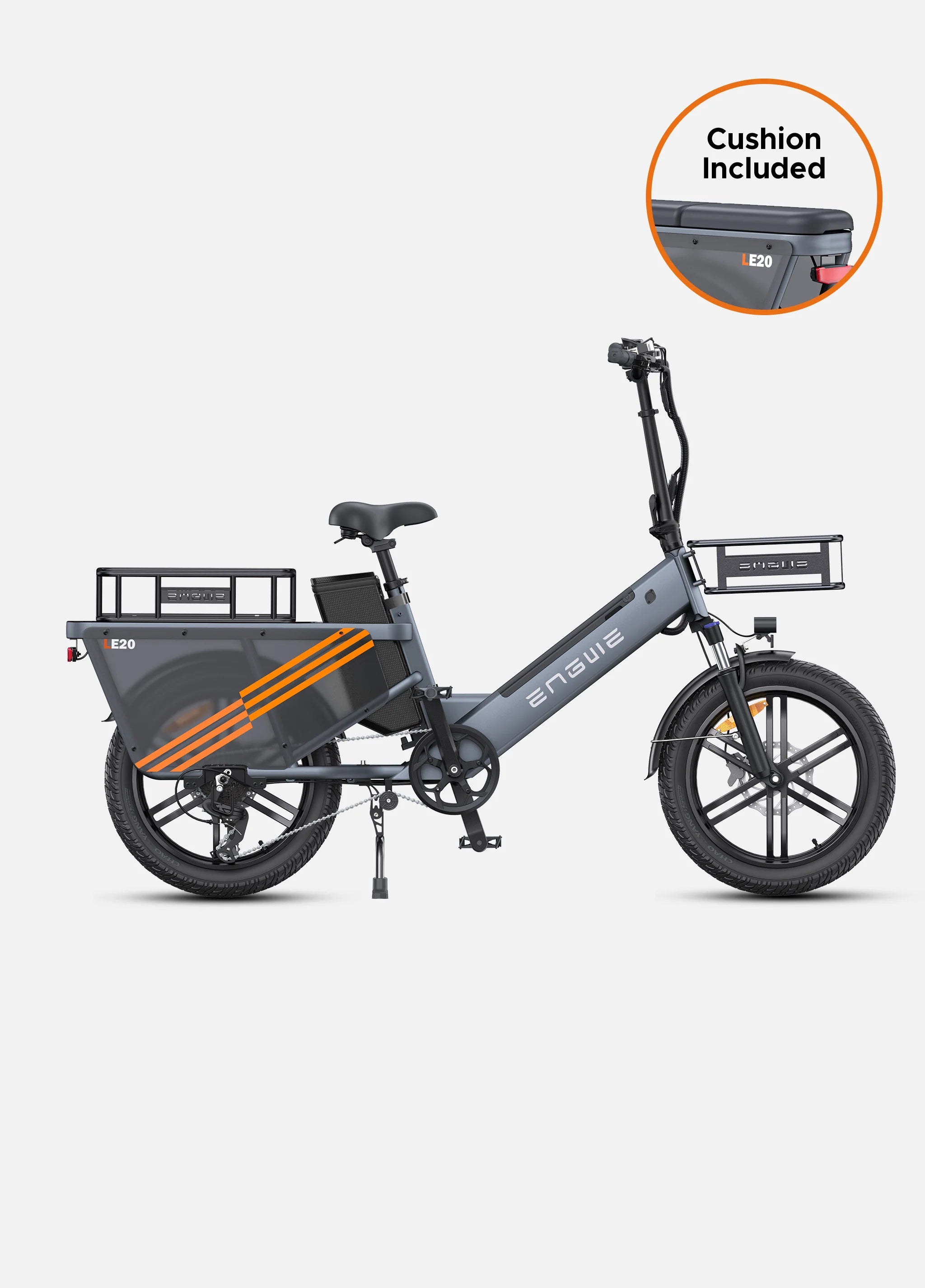 ENGWE LE20 Step-Thru Cargo Electric Bike - UK - Pogo Cycles