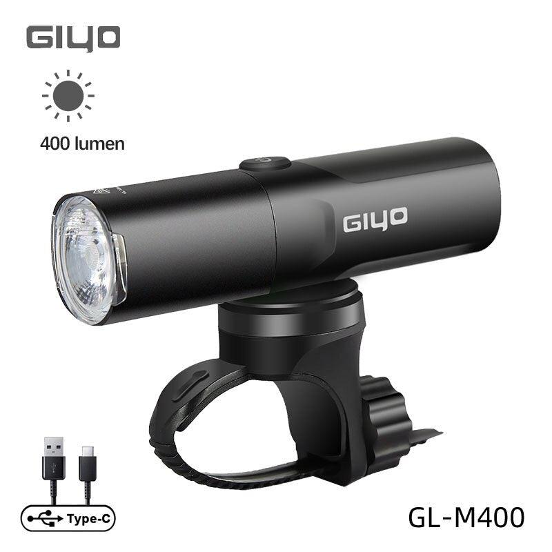 Giyo 400-1500LM Bicycle Front Lighting German Standard Headlamp Rotatable Lens USB Charge IP66 Waterproof Anti-Glare Bike Light - Pogo Cycles