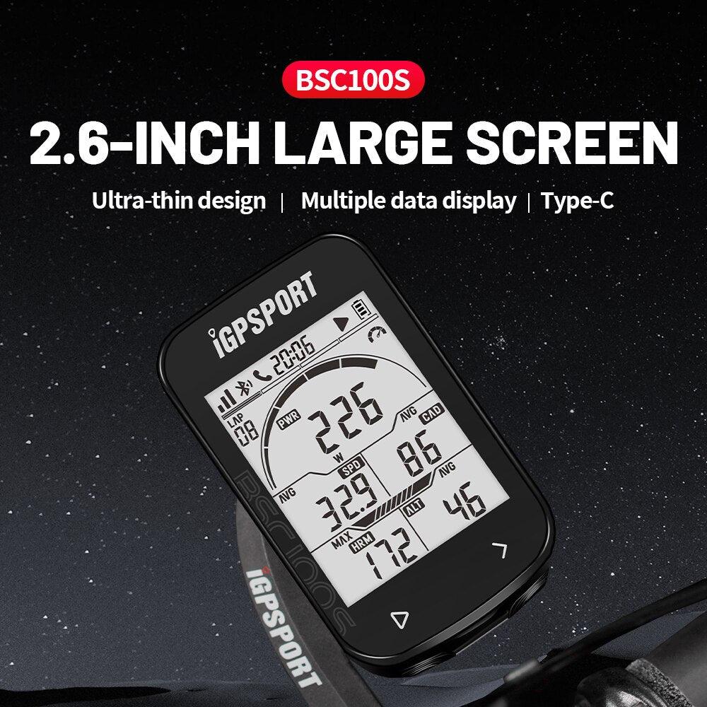 GPS Bike Computer IGPSPORT BSC100S Cycle Wireless Speedometer Bicycle Digital Stopwatch Cycling Odometer Cycling Computer - Pogo Cycles