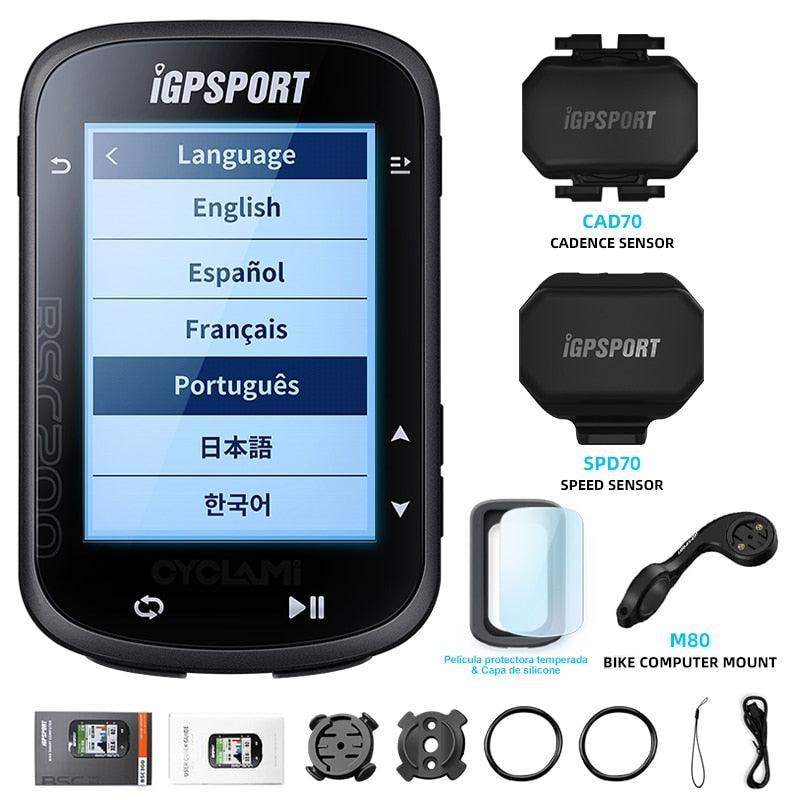 IGPSPORT BSC200 200 Wireless Bicycle Computer GPS Bike Speedometer Cycling Odometer 2.5in ANT+ APP Sync Slope Altitude - Pogo Cycles