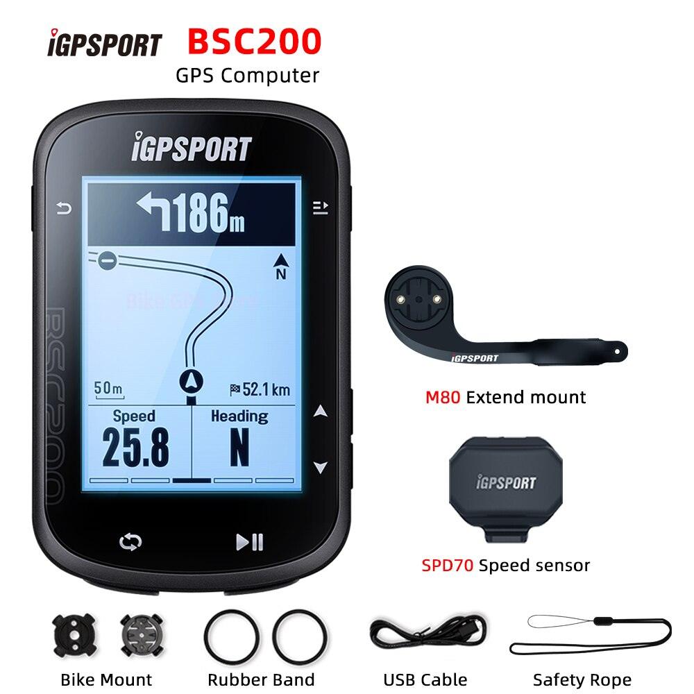 iGPSPORT BSC200 Bike GPS Computer Bicycle Cycling NAV Navigation MTB Road Wireless Speedometer Odometer 2.5 Inch ANT Power Meter - Pogo Cycles