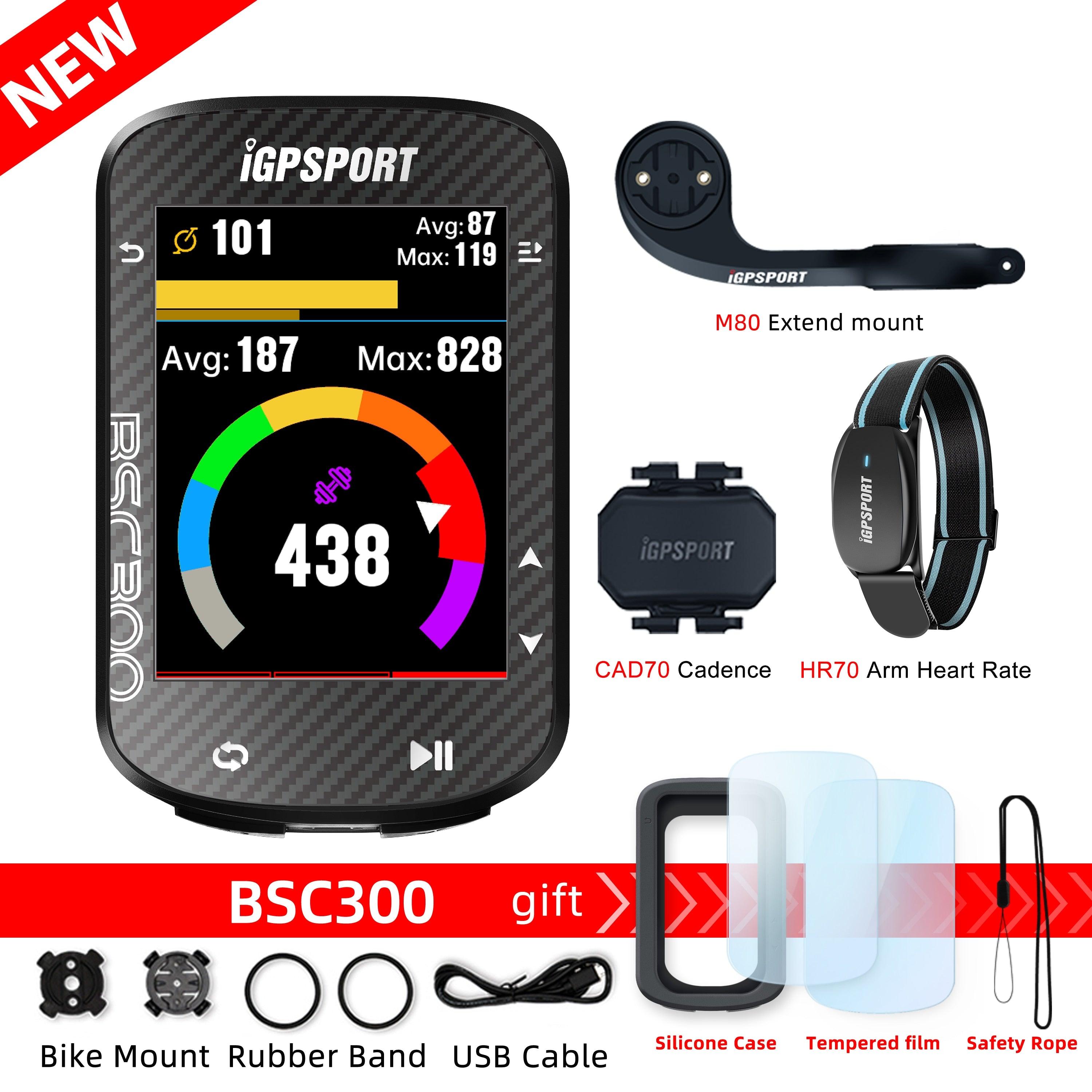 IGPSPORT BSC300 Bicycle GPS Computer Cycling Wireless Speedometer Bike GPS Streamline Version Odometer Portuguese - Pogo Cycles