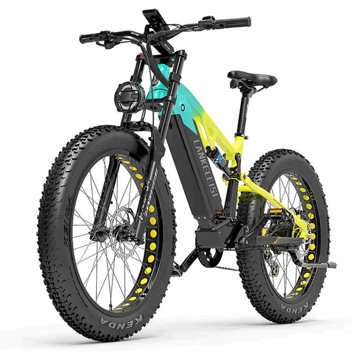 Lankeleisi RV800 Plus Mountain Electric Bike Green Yellow 20 Ah