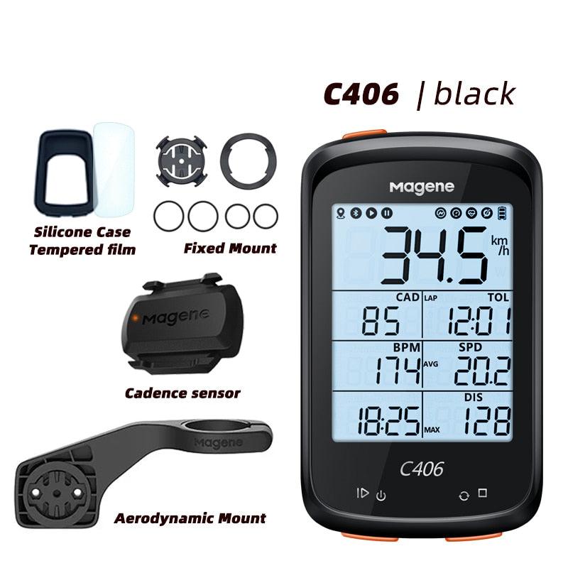 Magene C406 Bike GPS Computer C406 Pro MTB Road Cycle Smart Wireless Waterproof Speedometer Bicycle Odometer Stra - Pogo Cycles