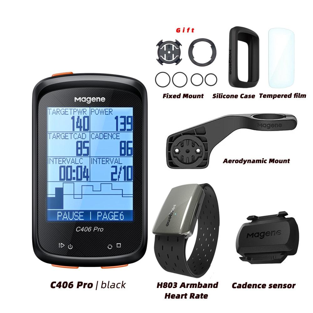 Magene C406 Bike GPS Computer C406 Pro MTB Road Cycle Smart Wireless Waterproof Speedometer Bicycle Odometer Stra - Pogo Cycles