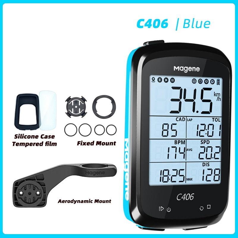 Magene C406 Bike GPS Computer C406 Pro MTB Road Cycle Smart Wireless Waterproof Speedometer Bicycle Odometer Stra - Pogo Cycles