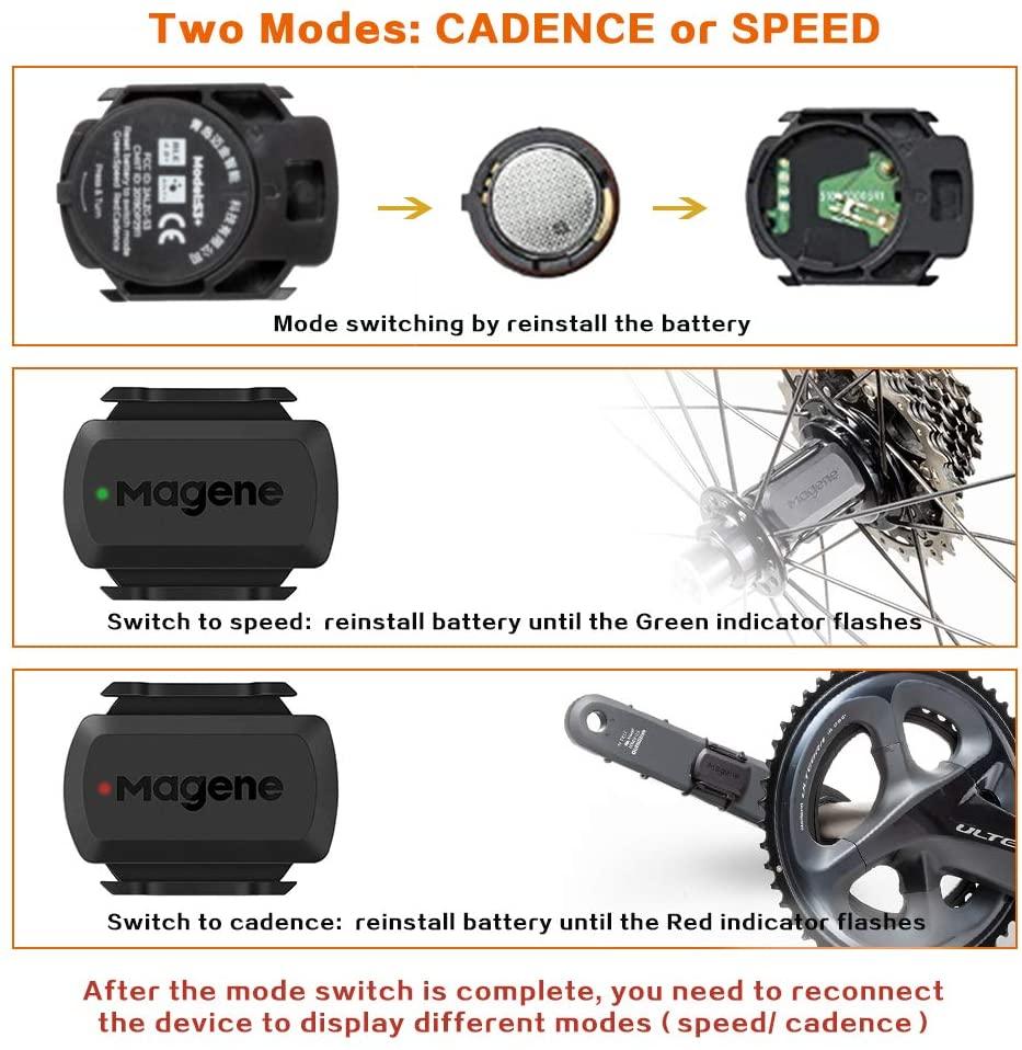 Magene S3 Speed Cadence Sensor ANT Bluetooth Computer Speedmeter Dual Pogo Cycles