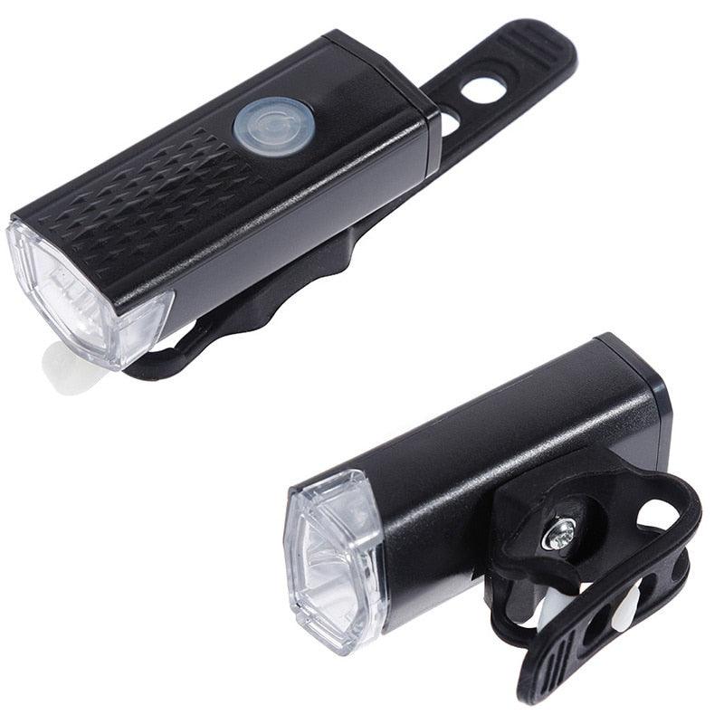 MTB Bicycle Light Bike Front Rear Lights Set Mountain Bike Night Cycling Headlight USB LED Safety Taillight Bike Accessories - Pogo Cycles