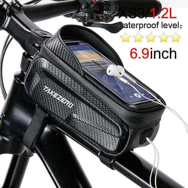 NEWBOLER Bicycle Bag Waterproof Touch Screen Cycling Bag Top Front Tube Frame MTB Road Bike Bag 7.2 Phone Case Bike Accessories XS3 1.8L China